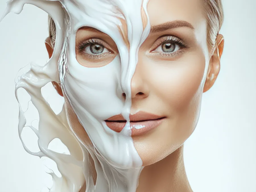 Portrait rapproché illustrant l’observation cosmétique de la peau